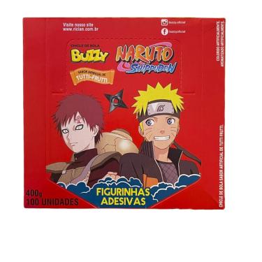 Imagem de Caixa Chicle Buzzy Naruto Tutti Frutti - 3 caixas