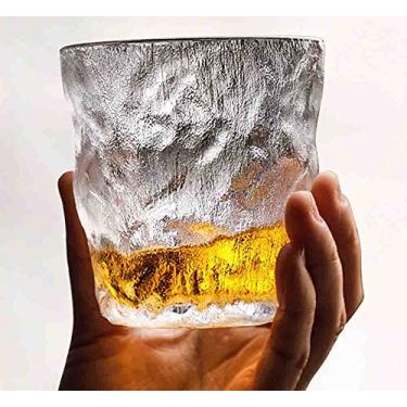 Imagem de Copos de vidro Copos de vidro Copo Padrão de Gelo Copos de Café Gelado, Copos de Chá Gelado, Copos de Vinho, Copos de Água, Copos de Cerveja, Água, Suco, Coquetéis (Estilo 14)