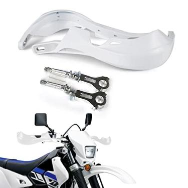 Imagem de 22 mm 22 mm 22 mm Protetores de Mão Universal Inserção de Alumínio Plástico Protetor de Proteção de Mão Para Off Road Dirt Pit Bike ATV Quad Enduro Motocross Branco