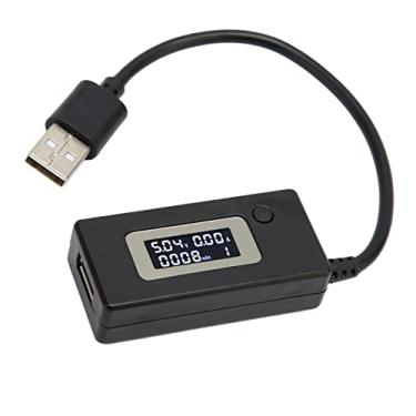 Imagem de Medidor de Energia USB, Testador USB para Capacidade de Corrente de Tensão, Multímetro Digital LCD Testador de Corrente de Tensão USB, 50mA-3500mA, 3-15V