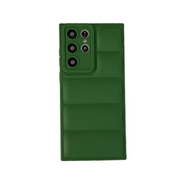 Imagem de Capa para celular com jaqueta para Samsung Galaxy A72 A52 A73 A53 A32 A22 A20 A12 A33 A31 S22 Capa de proteção ultra, verde escuro, para S8 Plus