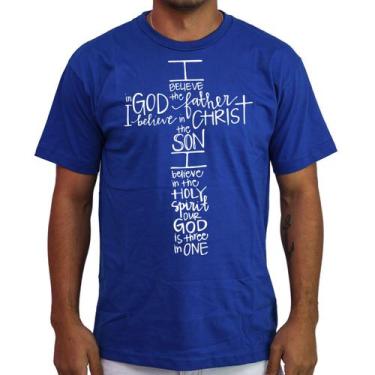 Imagem de Camiseta Blusa Masculina Evangélica Trindade - 100% Algodão - Atelier
