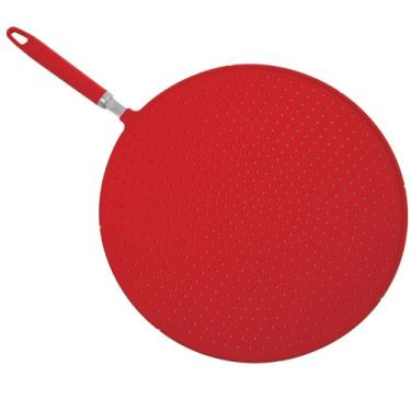 Imagem de Coador de tela de silicone vermelho Norpro Grip-EZ, 13 pol. /33 cm, conforme mostrado