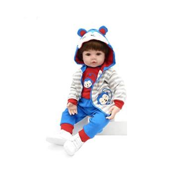 Imagem de Bebê Reborn Pedro, Bebê Reborn de Pano, 47cm - Cor Dos Olhos:: (CASTANHOS)