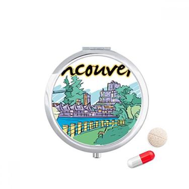 Imagem de Porta-comprimidos sabor Canadá Vancouver Landmark Picture Pocket Medicine Storage Box Dispenser recipiente