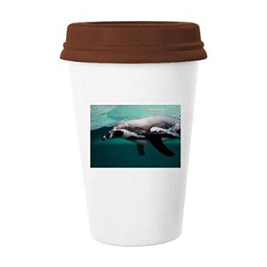 Imagem de Caneca com imagem de animal baleia Organismo Marinho Copo de cerâmica Copo de café Copo