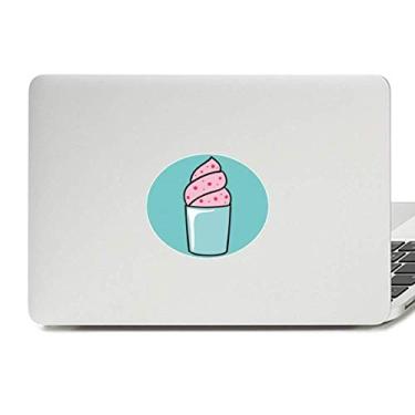 Imagem de Adesivo de notebook com emblema de vinil Pink Sweet Cup Ice Cream