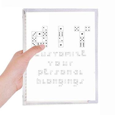 Imagem de Caderno com estampa de ilustração em inglês Sieve com folhas soltas, diário recarregável, papelaria