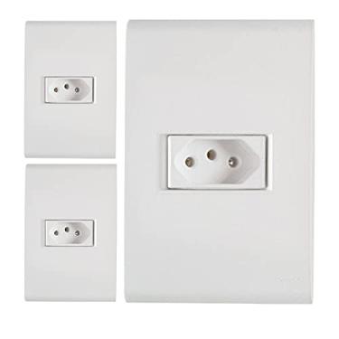 Imagem de Conjunto 1 Tomada 2p+t 10a 250v Branco Tramonti 57410811