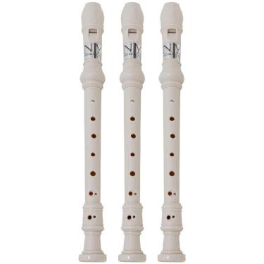 Imagem de Kit 3 Flautas Doce Barroca FL 20B New York