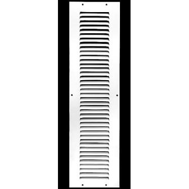 Imagem de Grade de ar para retorno – parede lateral e teto – difusor de duto de ventilação HVAC, 4 x 22, White