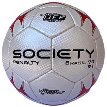 Imagem de Bola Penalty Futebol Society Brasil 70 R1 Xxi Kick Off Costurada À Mão