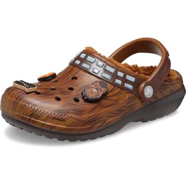 Imagem de Crocs Tamanco unissex adulto Star Wars Chewbacca forrado clássico, chinelos felpudos, Café, 40