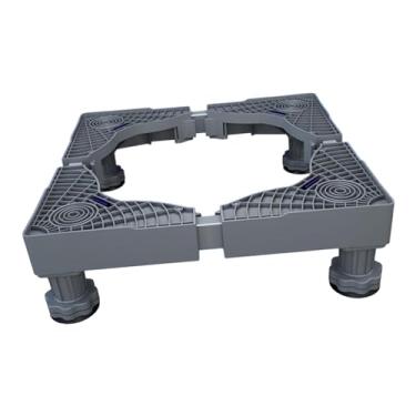 Imagem de Generic Base ajustável da máquina de lavar roupa geladeira suporte suporte multifuncional base móvel para freezers máquina de lavar, 4 pernas