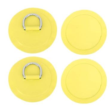 Imagem de Remendo de Anel D, 4 Peças de Remendo de PVC para Barco Inflável Jangada Bote Caiaque Prancha de Surf Stand Up Paddleboard para Jangada Caiaque Sup (Amarelo)
