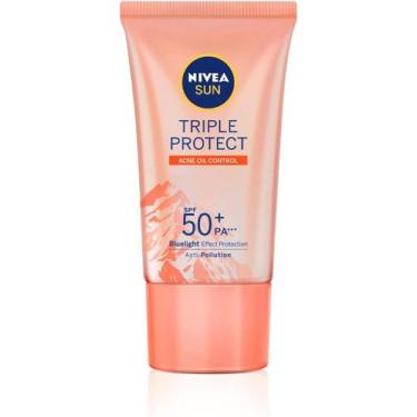 Imagem de Nivea Sun Protetor Solar Facial Tripla Proteção Loção Antiacne Fps50 -