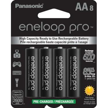 Imagem de Panasonic Eneloop Pro Pilhas AA recarregáveis 2550mAh (cartela c/ 8 unidades)