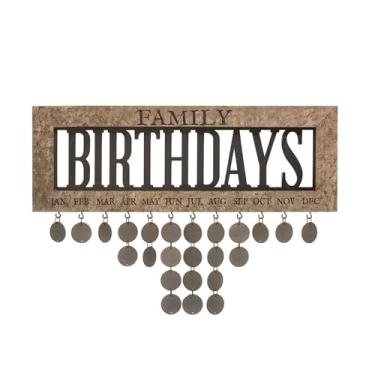 Imagem de Calendário de aniversário da família emoldurado