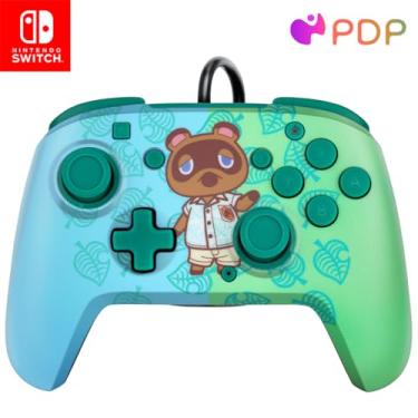 Imagem de PDP Gaming Faceoff Deluxe + Audio Wired Controller: Animal Crossing Tom Nook - Nintendo Switch;