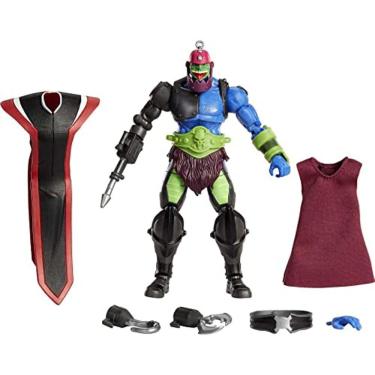 Imagem de Masters of the Universe Masterverse Revelation Trap Jaw Action Figure com mais de 30 articuladas articuladas, Mãos Permutáveis & 3 Acessórios de Batal