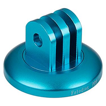 Imagem de Adaptador de tripé GoTough Blue Versão 2 – Adaptador de tripé de metal 1/4”-20 Compatível com GoPro HERO3, HERO3+, HERO4, HERO5, HERO6, HERO7 Sistema de montagem de 2 pinos - por Fotodiox Pro
