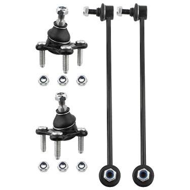 Imagem de BOXI Kit de 4 peças de barra estabilizadora dianteira compatível com Audi A3/A3 Quattro/A3 Quattro AWD 2006-2013 / VW Beetle/Eos/GTI/Golf/Jetta/Passat/Rabbit/Tiguan 2005-2014 | Substitua K80662 K80663 K8044 78