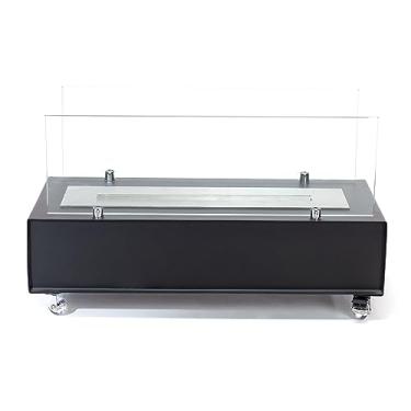 Imagem de Lareira Ecológica Portátil Preta A Álcool Ou Etanol 60 cm