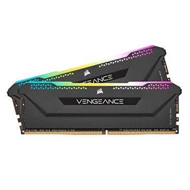 Imagem de Memória Corsair Vengeance RGB PRO SL - 32GB(2x16GB), DDR4, 3600Mhz, C18, Preto - CMH32GX4M2Z3600C18