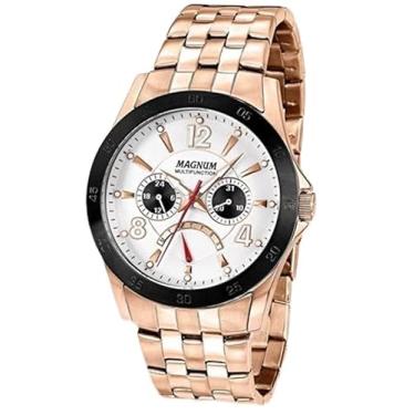 Imagem de Relógio Magnum Masculino Sports MA33184Z Multifunção Rose