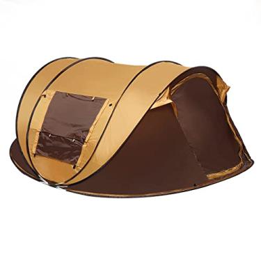 Imagem de Barraca de acampamento automática para 5 a 8 pessoas à prova d'água proteção UV toldo para proteção solar ao ar livre viagem praia