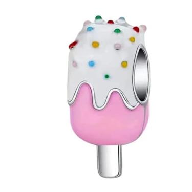 Imagem de Berloque Picolé Banhado a prata - Cabe pulseira de Berloques de Prata Pandora Vivara Life - infantil e adulta