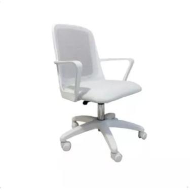 Imagem de Cadeira de escritório Fresa Branca - Rossi Cadeiras