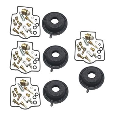 Imagem de 4 conjuntos de kit de reparo de carburador com diafragma adequado para Kawasaki ZX900 Ninja ZX9R GPZ900R 1994-1999 2000 2001 2002 2003