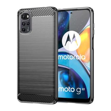 Imagem de Capas para Moto E22S.Caso básico,Botão de pressão flexível / 360 ° Proteção completa,Anti-fingerpirnts