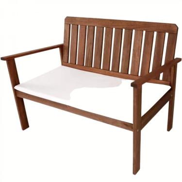 Imagem de Banco de Madeira para Área Externa 3 Lugares Havelock Cedro Rosa Madeira