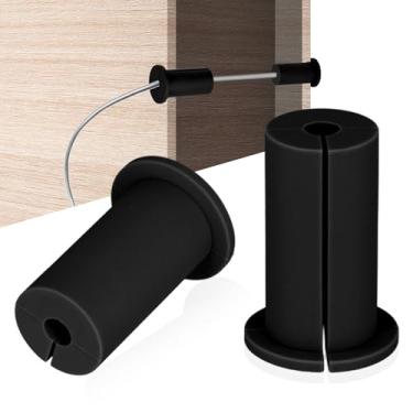 Imagem de Kit de roteamento de cabo de furo de parede para Starlink, 2 peças de buchas de alimentação de cabo de silicone para cabos de 2,5 cm, capa protetora para roteador de cabos Starlink e adaptador de cabo