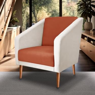 Imagem de Poltrona Sala De Estar Monalisa Decorativo suede (TERRA COTA)