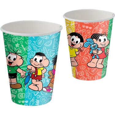 Imagem de Copo Papel 200ml Turma Monica C/8 Festcolor