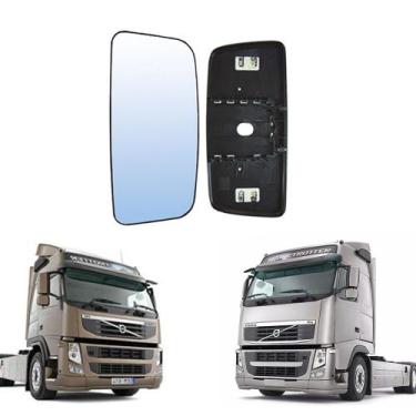 Imagem de Vidro Principal Retrovisor Volvo FH/FM 2010 até 2015 LD/LE - Globo
