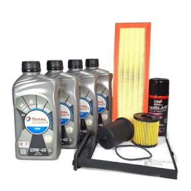 Imagem de Kit Troca de Óleo Peugeot 207 /hoggar Flex 1.4 8v - Total 10w40 + Higi