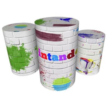 Imagem de Trio Capas De Cilindro C/ Elástico Pintando o 7 - Fadrix