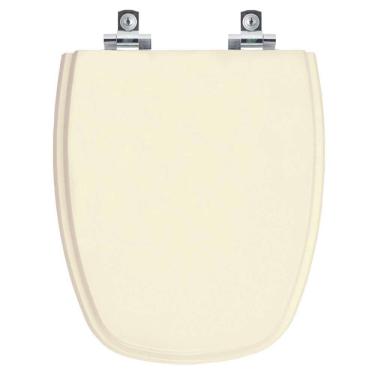 Imagem de Assento Sanitário Laqueado Soft Close Monte Carlo Creme Bege Claro para vaso Deca