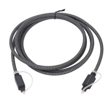 Imagem de Cabo Audível óptico Digital Premium, Cabo de Conexão de Fibra óptica para Alto-falante de Tv Soundbar 1.8m, Aprimoramento Digital, Adequado para Tv