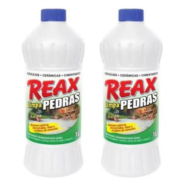 Imagem de Kit 2 Limpa Desincrustaste Pedra Azulejos Cerâmicas Cimentos - Reax
