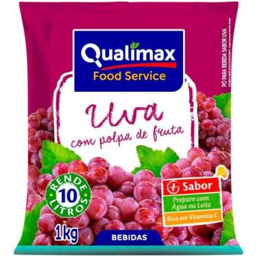 Imagem de Suco Refresco Em Pó Qualimax Uva 1kg - 05 Unidades