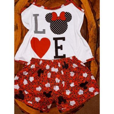 Imagem de Kit 5 Baby Dool Pijama Feminino Verão de dormir short Ddool Personagen
