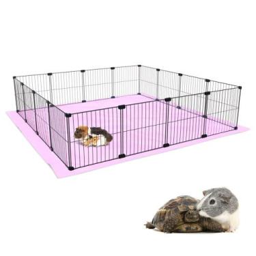 Imagem de Cercado Aramado Porquinho da Índia 120x120 Cm Malha Estreita 2,5x15cm 