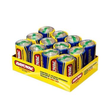 Imagem de Pilha Rayovac Amarelinha 10210 Grande - Embalagem c/ 12 unidade