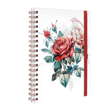 Imagem de Agenda Planner Permanente Floriografia Rosa Branco