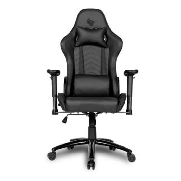 Imagem de Cadeira Gamer Reclinável e Giratória Pichau Donek S, Preta, PG-DNKS-BK